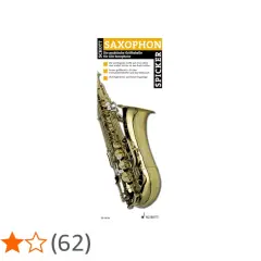 Praktische Grifftabelle für Saxophon mit allen wichtigen Griffen, von Anfänger bis Profi. Ideal für unterwegs.