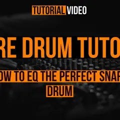 SNARE DRUM TUTORIAL: HOW TO EQ THE PERFECT SNARE DRUM. Lerne, wie du mit EQ den perfekten Snaresound erzielst.