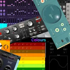 Kollektion von best free plugins für Musikproduktion, darunter Verzerrer, EQs, Synths und Effekte.