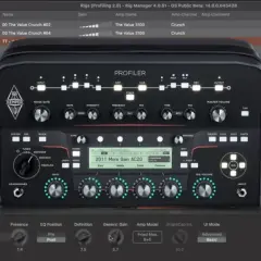 Kemper Profiler, der Nachfolger für Gitarristen, mit Rig Manager Software.