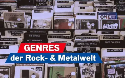 CD-Ständer mit Künstlernamen wie Nirvana, Oasis, Muse und My Chemical Romance. Entdecke die Vielfalt der Rock- & Metalwelt.